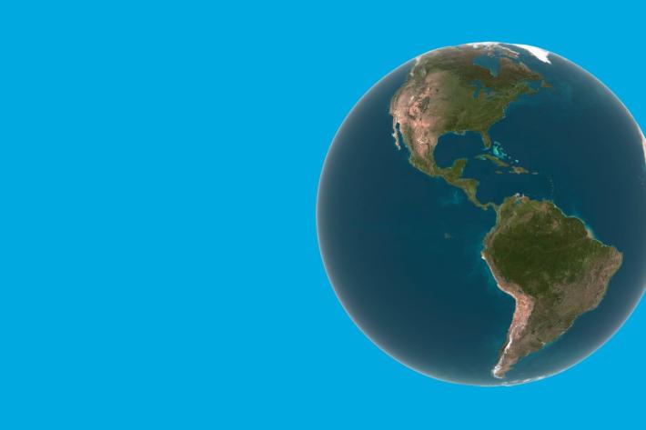 blue globe